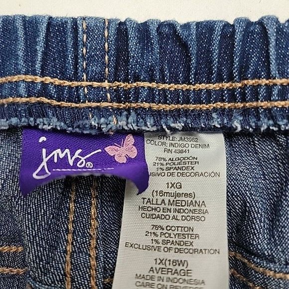 Just My Size Pull On Women's Bootcut Jeans Size XL Elastic Waist Denim 30x30 - Picture 4 of 8